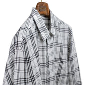 Relaxed Shirt In And White Check Linen