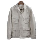 Jungle jacket in ecru cotton ripstop