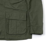 Jungle Jacket In Green Cotton Ripstop