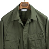 Jungle Jacket In Green Cotton Ripstop
