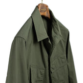 Jungle Jacket In Green Cotton Ripstop
