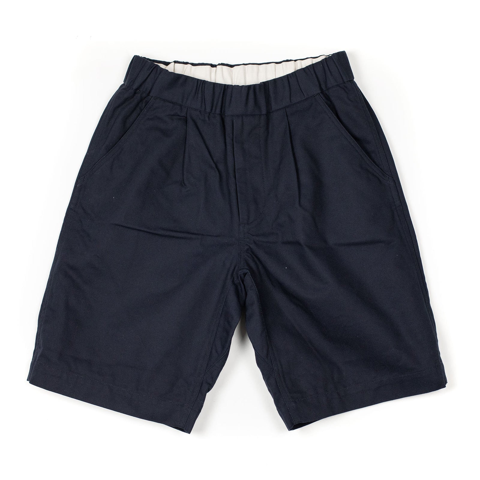 Wide Easy Shorts In Cotton Oxford