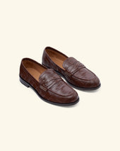 Mocassin Tresse Croco