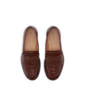 Mocassin Tresse Croco
