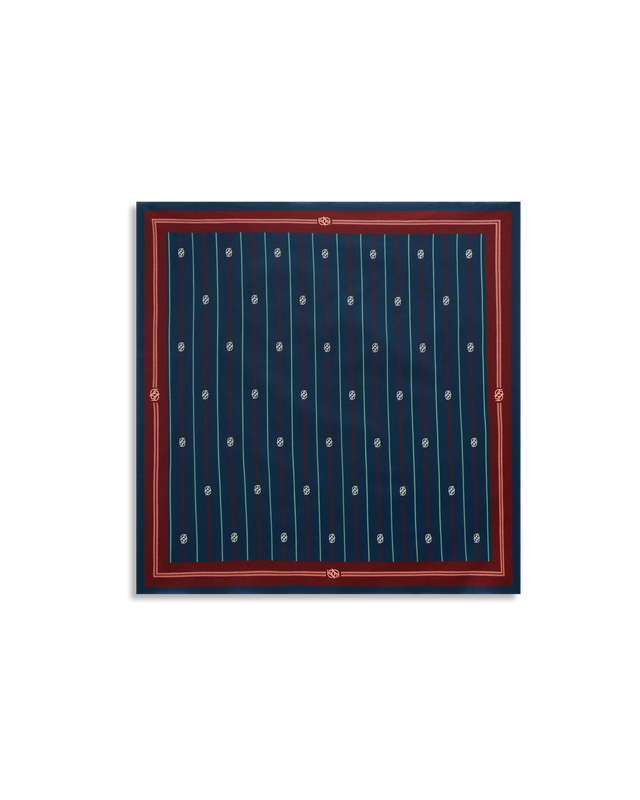 Le Foulard Rayé Monogramme