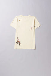 Ecru Handpainted T Shirt