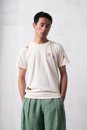 Ecru Handpainted T Shirt