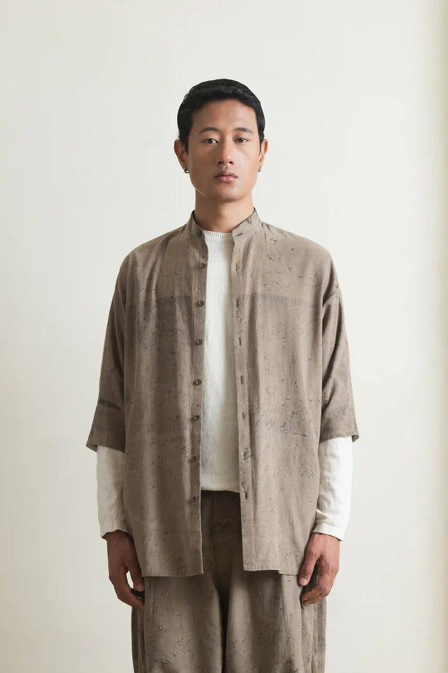 Khaki Green Macca Relaxed Shirt