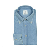 Buttoned Collar Shirt In Japanese Washed Cotton