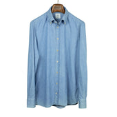 Buttoned Collar Shirt In Japanese Washed Cotton