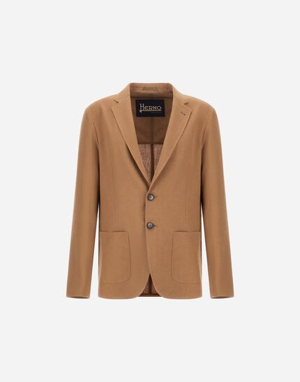 Blazer In Cotton Linen Popeline