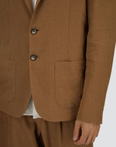 Blazer In Cotton Linen Popeline