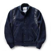 The Golden Bear Snap Bomber In Midnight Wool