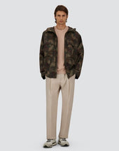 Parka In Tropical Pattern Ripstop
