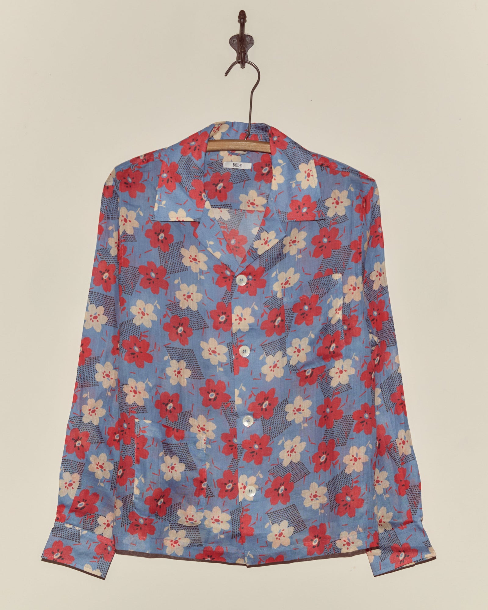Geo Poppy Long Sleeve Shirt