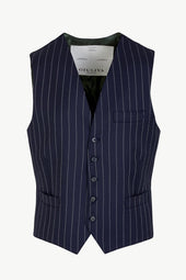 Giano Waistcoat in Wool Pinstripe