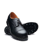 Black Greasy Steel Toe Capped Gibson Shoe