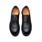 Black Greasy Steel Toe Capped Gibson Shoe