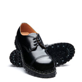 Black Hi-Shine Steel Toe Capped Gibson Shoe