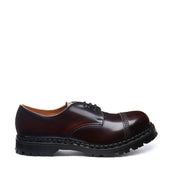 Burgundy Rub-Off Steel Toe Capped Gibson Shoe