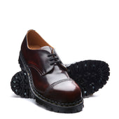 Burgundy Rub-Off Steel Toe Capped Gibson Shoe