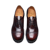 Burgundy Rub-Off Steel Toe Capped Gibson Shoe