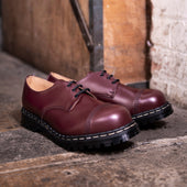 Oxblood Hi-Shine Steel Toe Capped Gibson Shoe