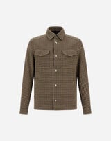 WOOL COTTON PIED DE POULE SHACKET