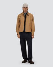 High Neck Jacket In Dean