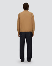 High Neck Jacket In Dean