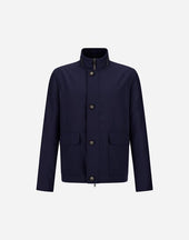 Jacket In Lucent Cashmere Silk And Changing Nylon