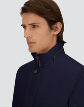 Jacket In Lucent Cashmere Silk And Changing Nylon