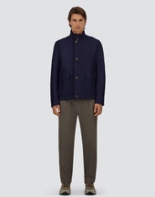 Jacket In Lucent Cashmere Silk And Changing Nylon