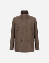PARKA IN 2 LAYERS LINEN