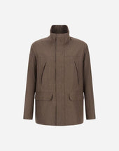 Parka In 2 Layers Linen
