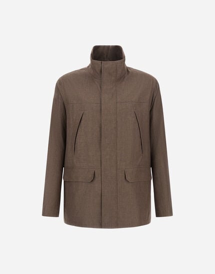 Parka In 2 Layers Linen