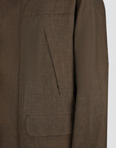 Parka In 2 Layers Linen