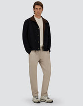 Jacket In Double Light Stretch Wooly