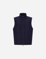 VEST IN LUCENT CASHMERE SILK AND CHANGING NYLON