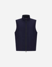 Vest In Lucent Cashmere Silk And Changing Nylon