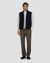 Vest In Lucent Cashmere Silk And Changing Nylon