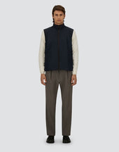 Vest In Lucent Cashmere Silk And Changing Nylon