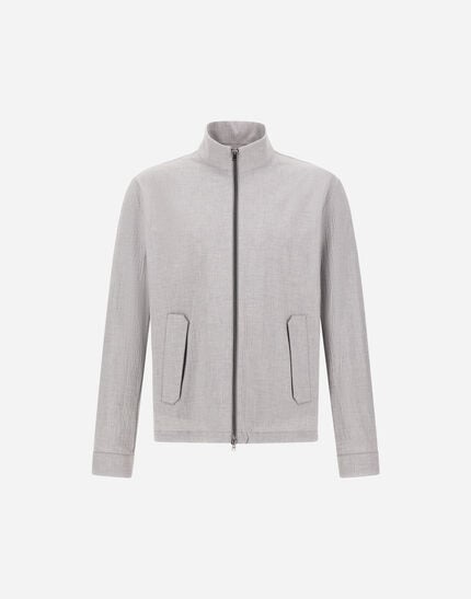 Jacket In Cotton Seersucker