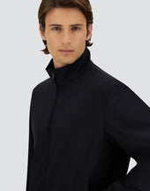 Jacket With Zip In Light Stretch Wooly