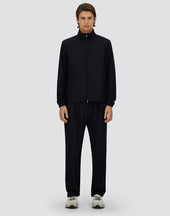 Jacket With Zip In Light Stretch Wooly