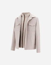 Shacket In New Cashmere And Changing Nylon
