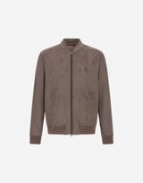 RESORT BOMBER JACKET IN ALTERNATIVE SUEDE