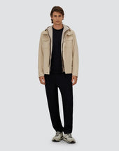 Shacket In Suede Effect And Changing Nylon