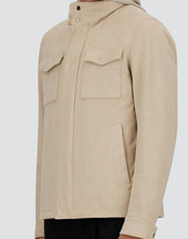 Shacket In Suede Effect And Changing Nylon