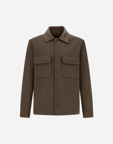Resort Double Faced Pure Wool Shacket